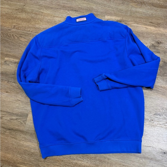 Vineyard Vines 1/4 Zip Royal Blue Shep 1/4 Zip - Picture 8 of 8